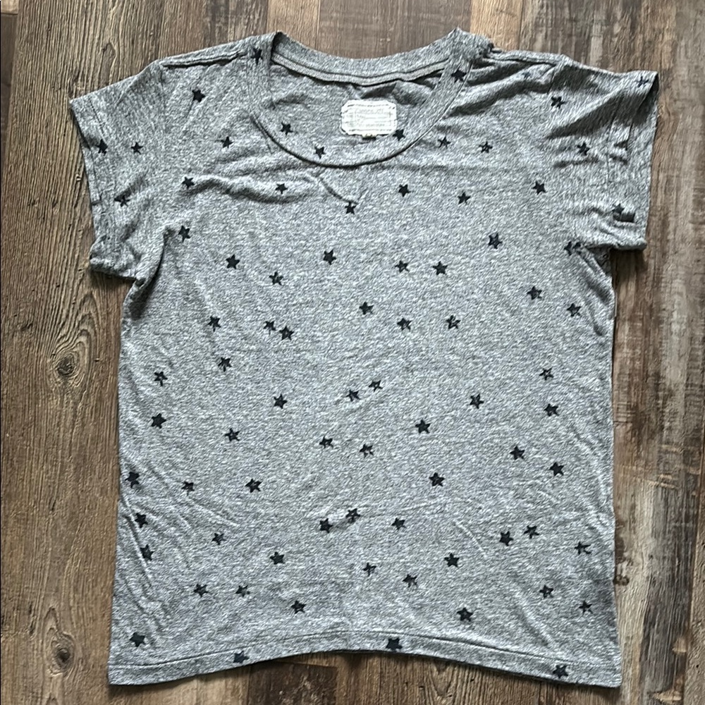 Current Elliott Gray Star Print Tee